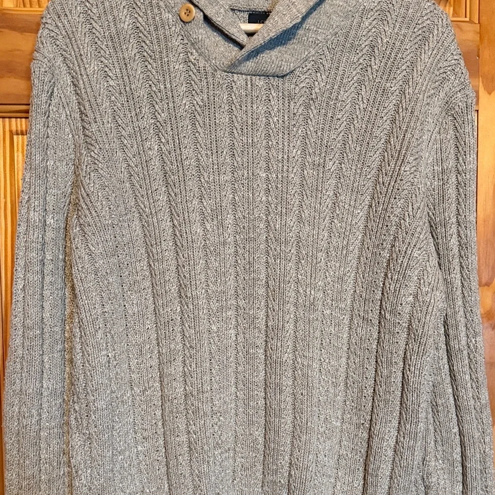 J. Crew Shawl Collared Knitted Pullover Sweater Mens Size M